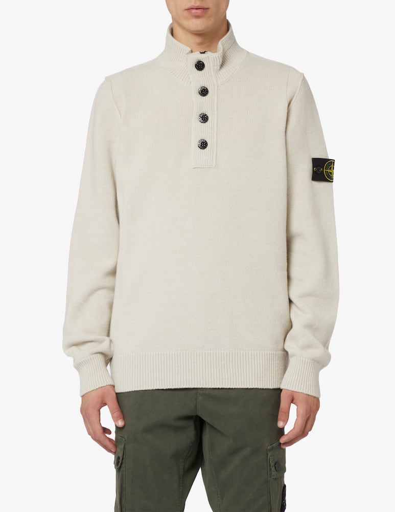 Stone Island Maglione polo mezza zip bottoni - immagine 1 Stone Island Maglione polo mezza zip bottoni - immagine 1