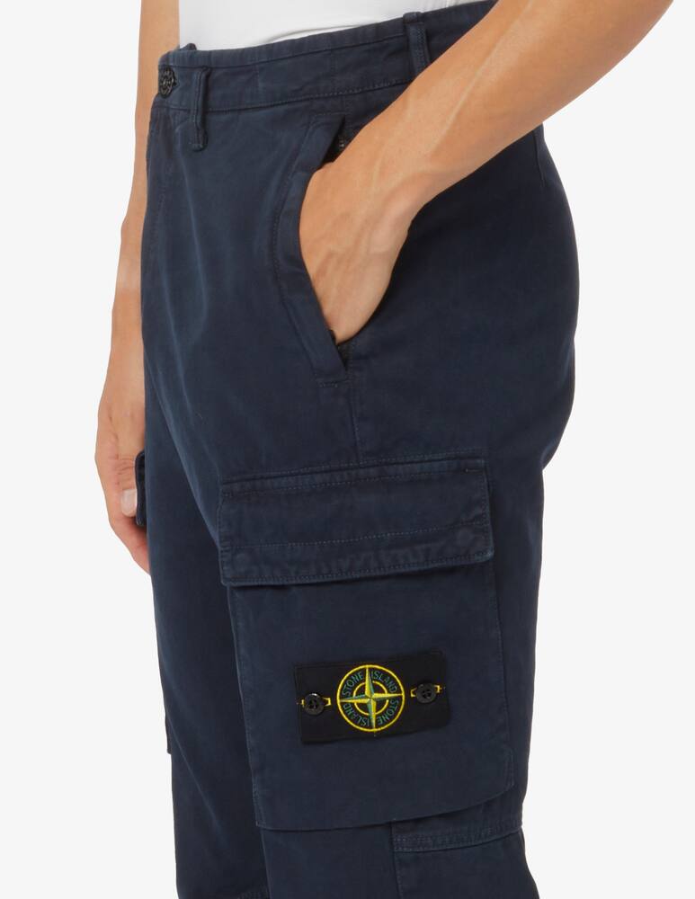 rinascente Stone Island Pantaloni cargo canvas regular tapered