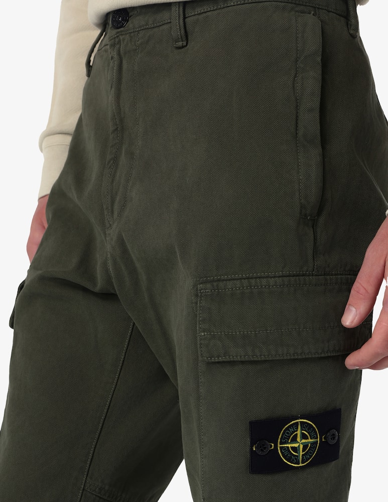 Stone Island Pant cargo canvas reg tapered - picture 4 Stone Island Pant cargo canvas reg tapered - picture 4