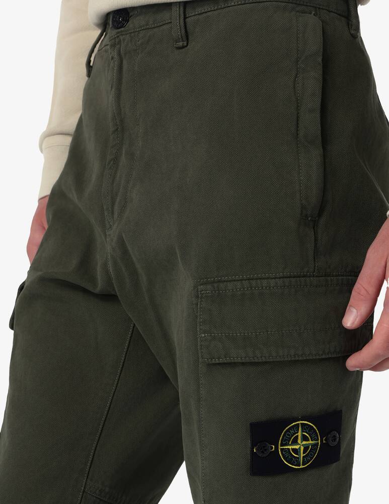 rinascente Stone Island Pantaloni cargo canvas regular tapered