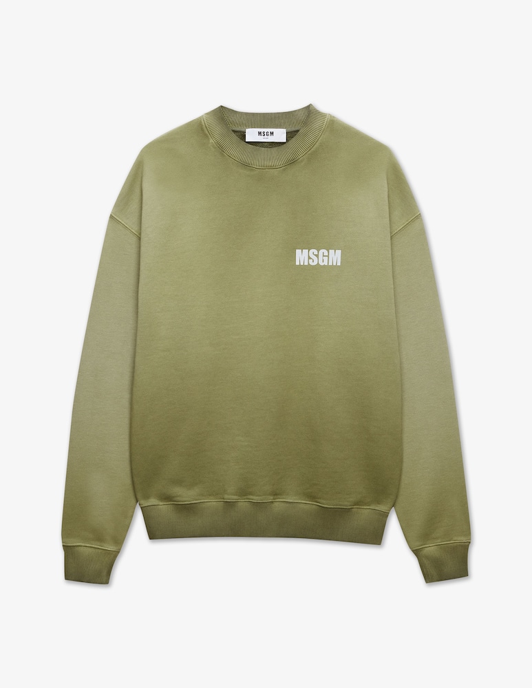 MSGM Felpa girocollo slavata - immagine 1 MSGM Felpa girocollo slavata - immagine 1