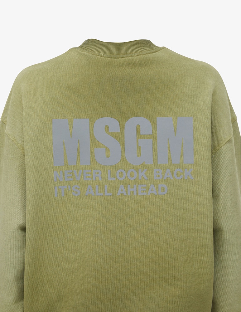MSGM Felpa girocollo slavata - immagine 2 MSGM Felpa girocollo slavata - immagine 2