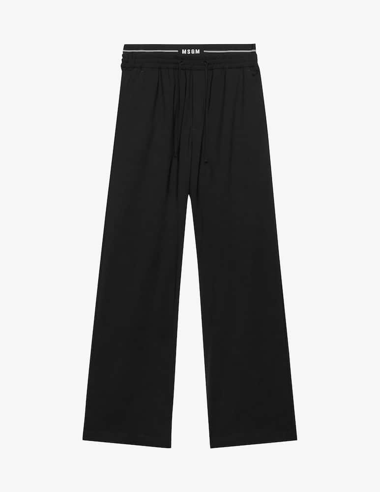 MSGM Pantaloni loose con logo - immagine 1 MSGM Pantaloni loose con logo - immagine 1