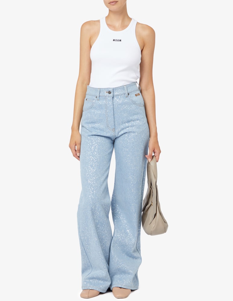 MSGM Jeans a gamba larga - immagine 2 MSGM Jeans a gamba larga - immagine 2