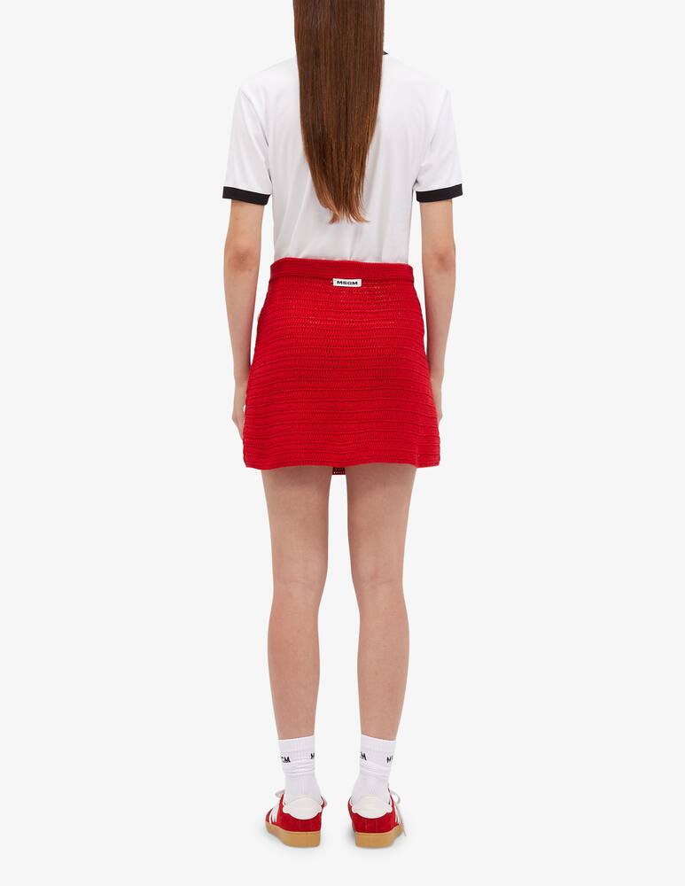 rinascente MSGM Crochet floral miniskirt