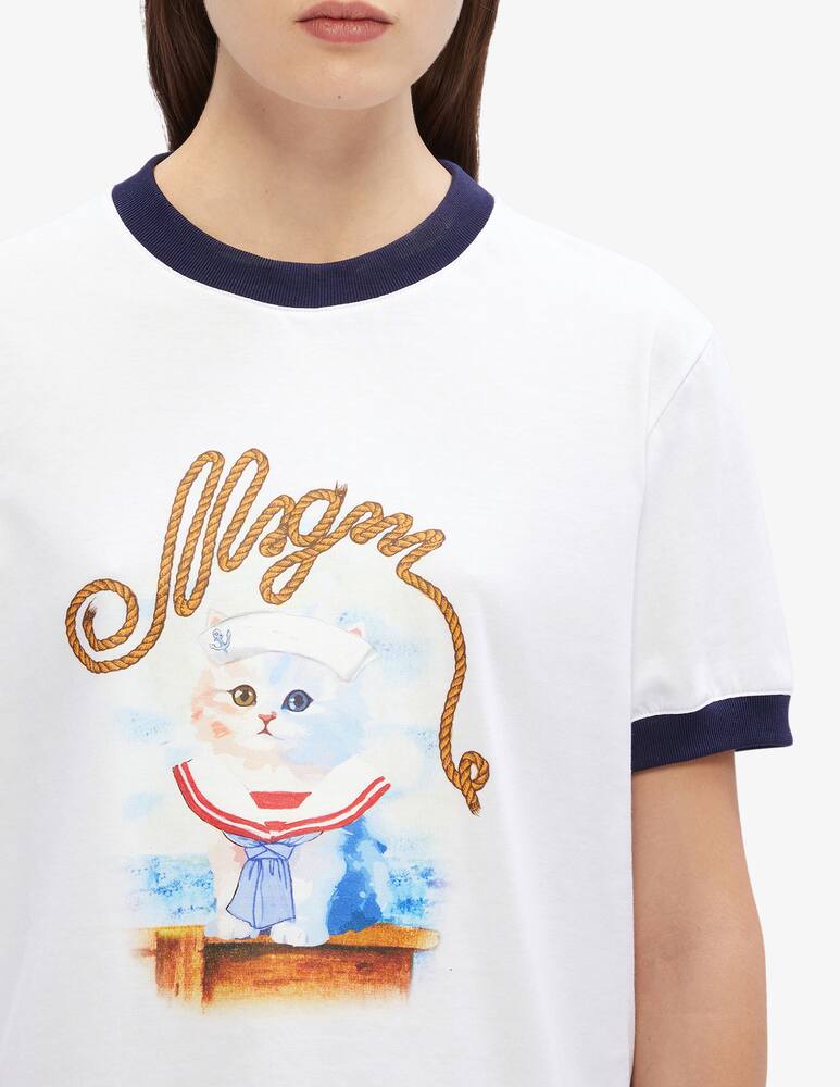 rinascente MSGM T-shirt gatto marinaio