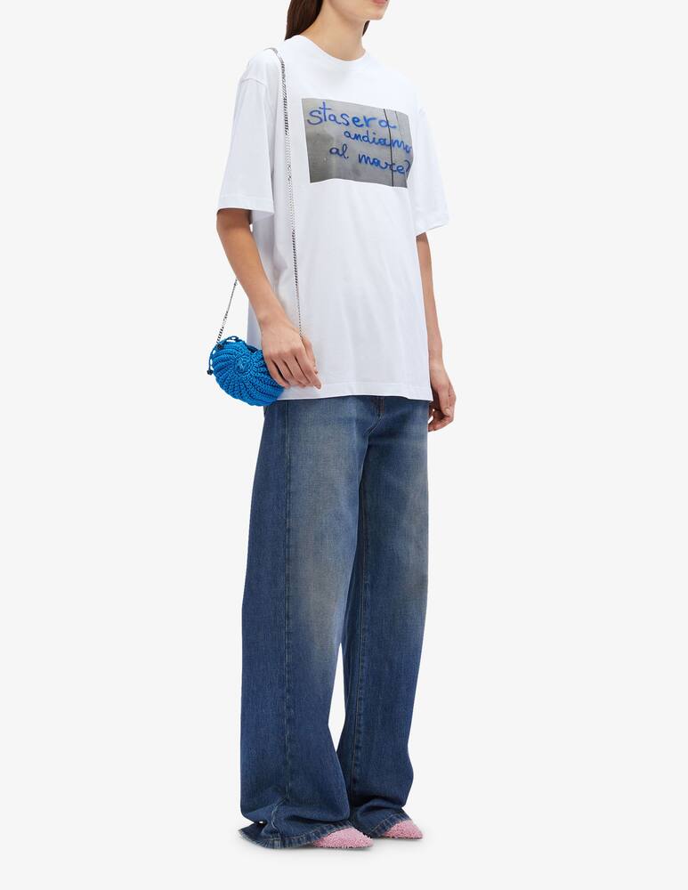 rinascente MSGM T-shirt "Stasera andiamo al mare"