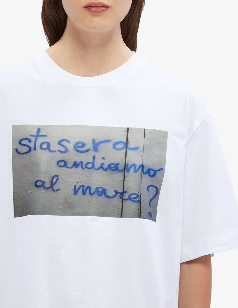 rinascente MSGM T-shirt "Stasera andiamo al mare"