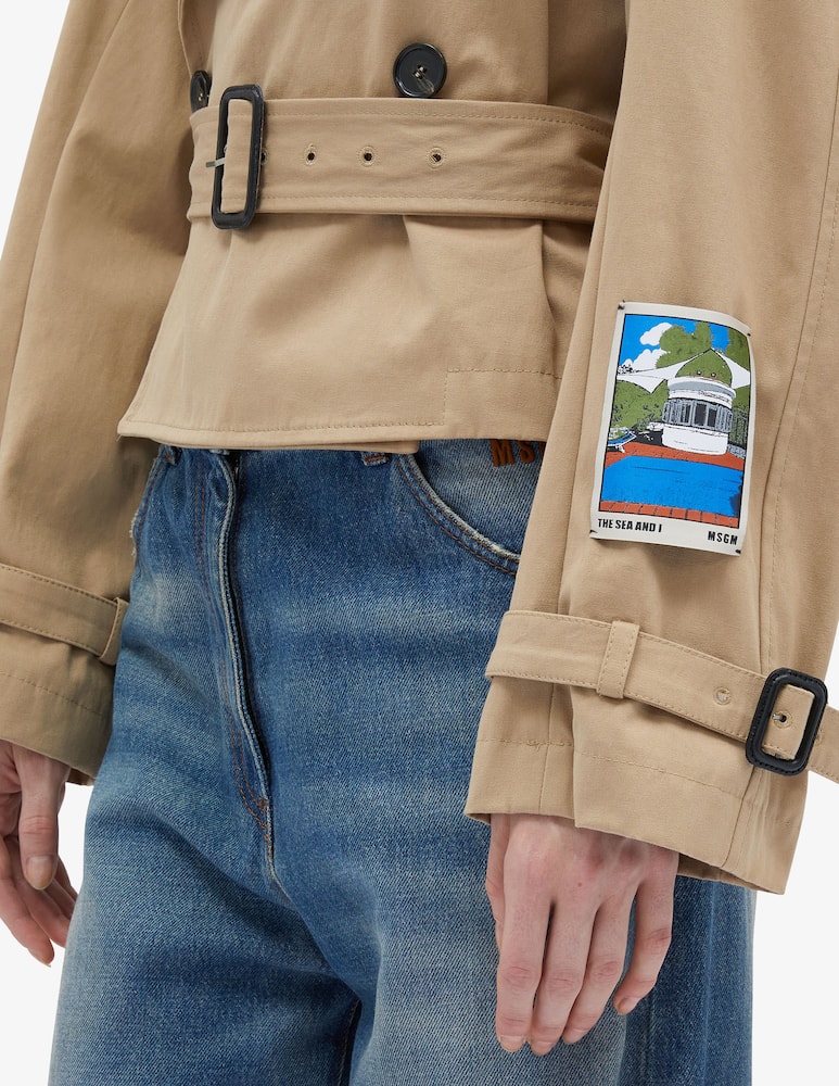 rinascente MSGM Trench crop jacket