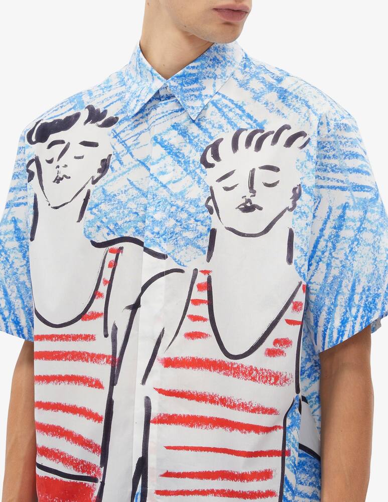 rinascente MSGM Mariner print shirt