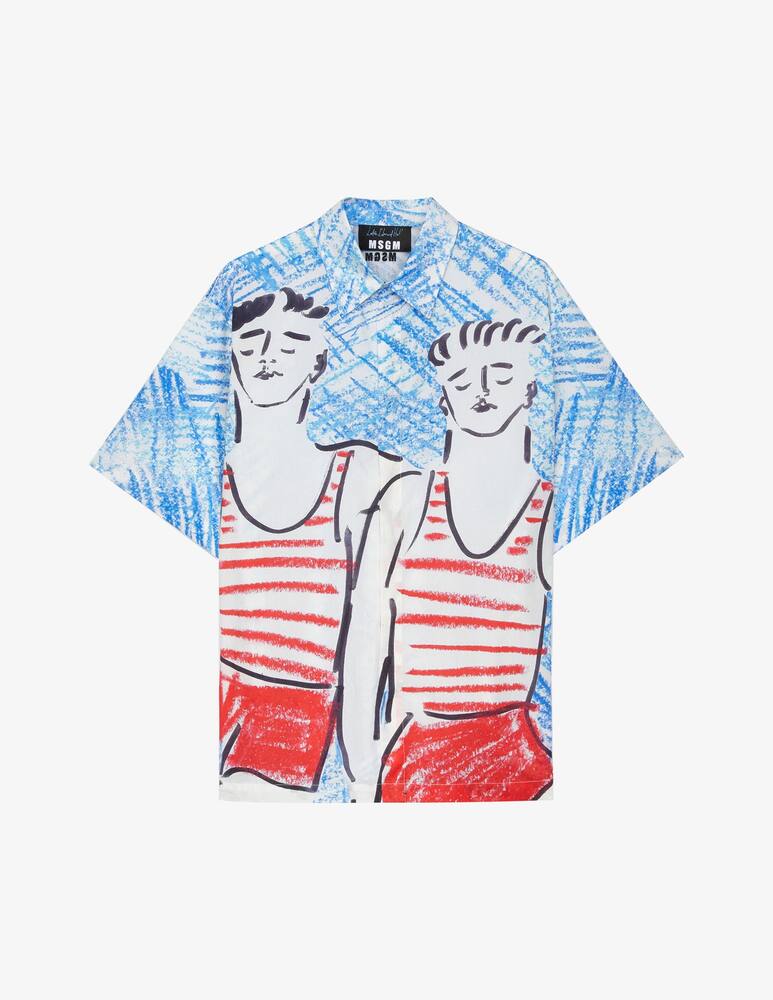 rinascente MSGM Mariner print shirt