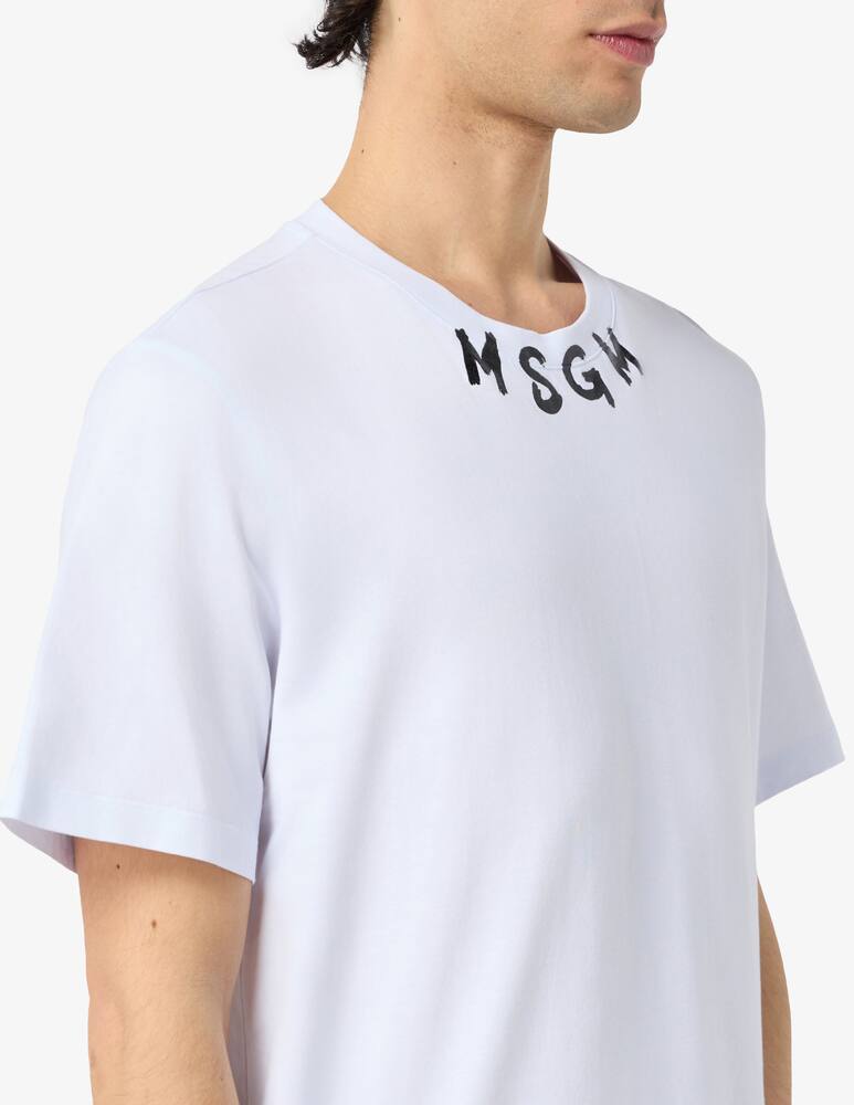 rinascente MSGM T-shirt logo sul collo