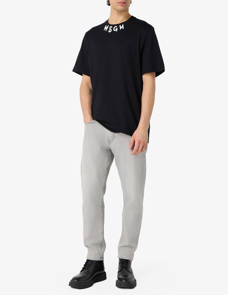 rinascente MSGM Logo neck t-shirt
