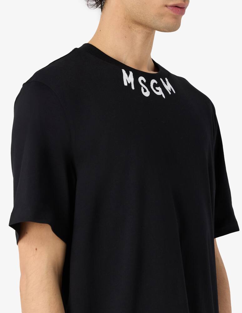rinascente MSGM Logo neck t-shirt