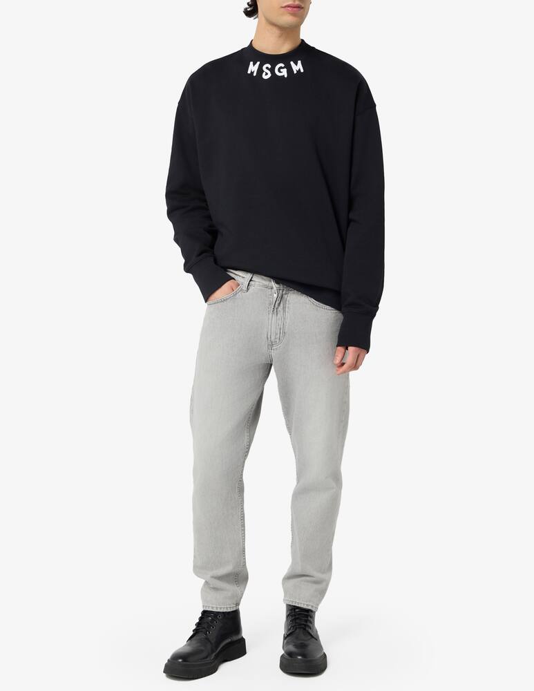rinascente MSGM Logo neck sweatshirt