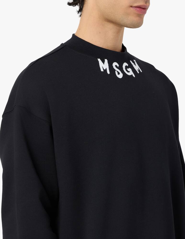 rinascente MSGM Logo neck sweatshirt