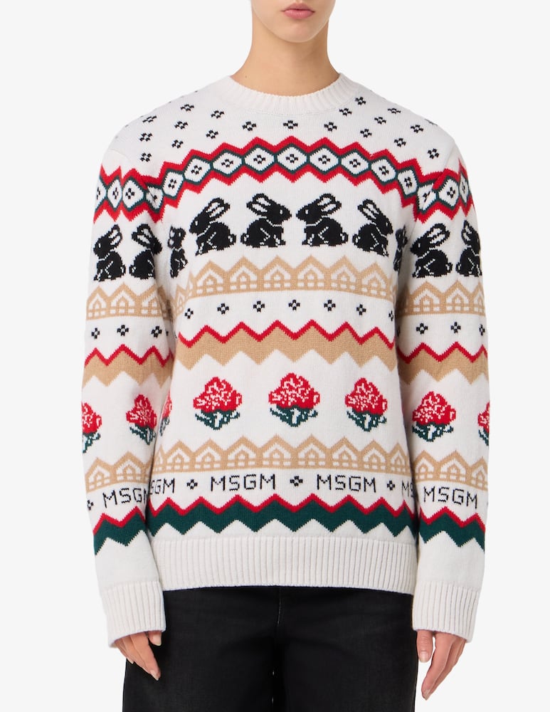 rinascente MSGM Maglione in misto lana e cashmere Rabbit