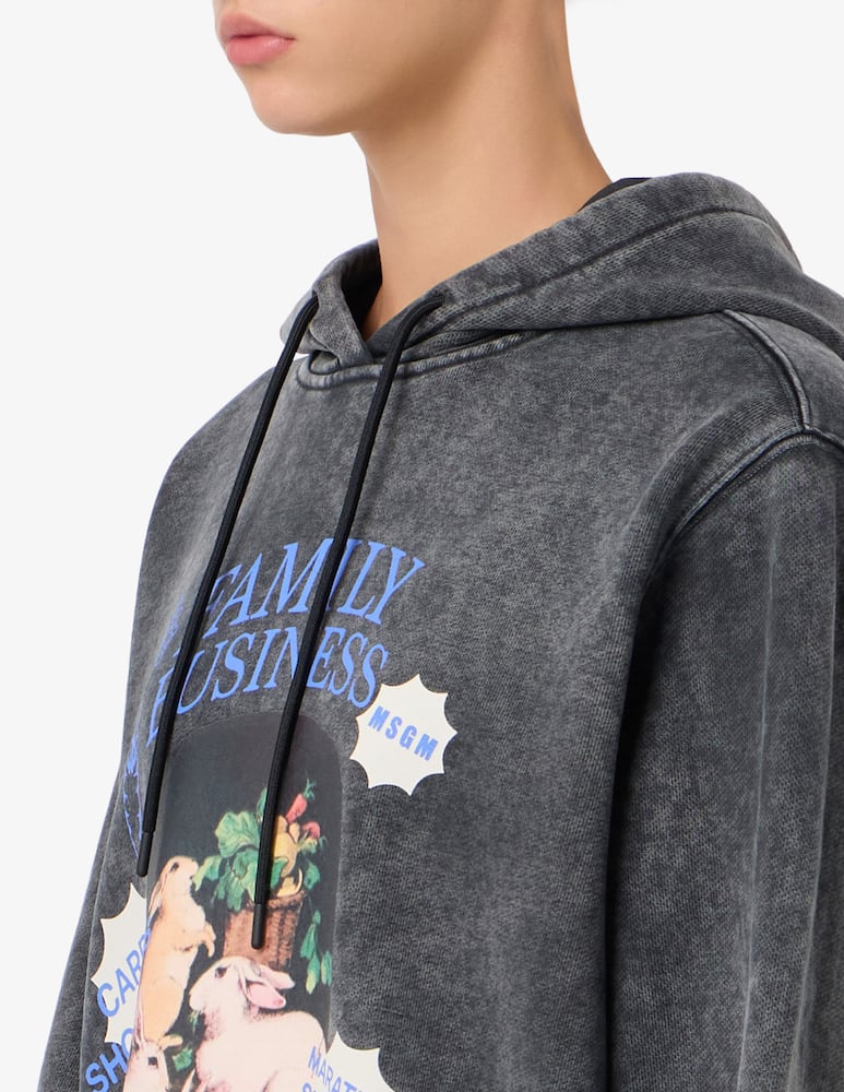 MSGM Felpa con cappuccio Rabbit Family - immagine 4 MSGM Felpa con cappuccio Rabbit Family - immagine 4