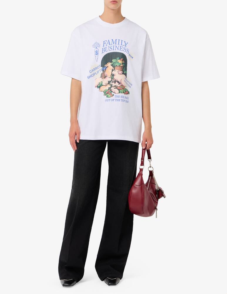 rinascente MSGM Rabbit family t-shirt
