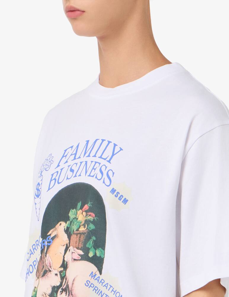 rinascente MSGM Rabbit family t-shirt