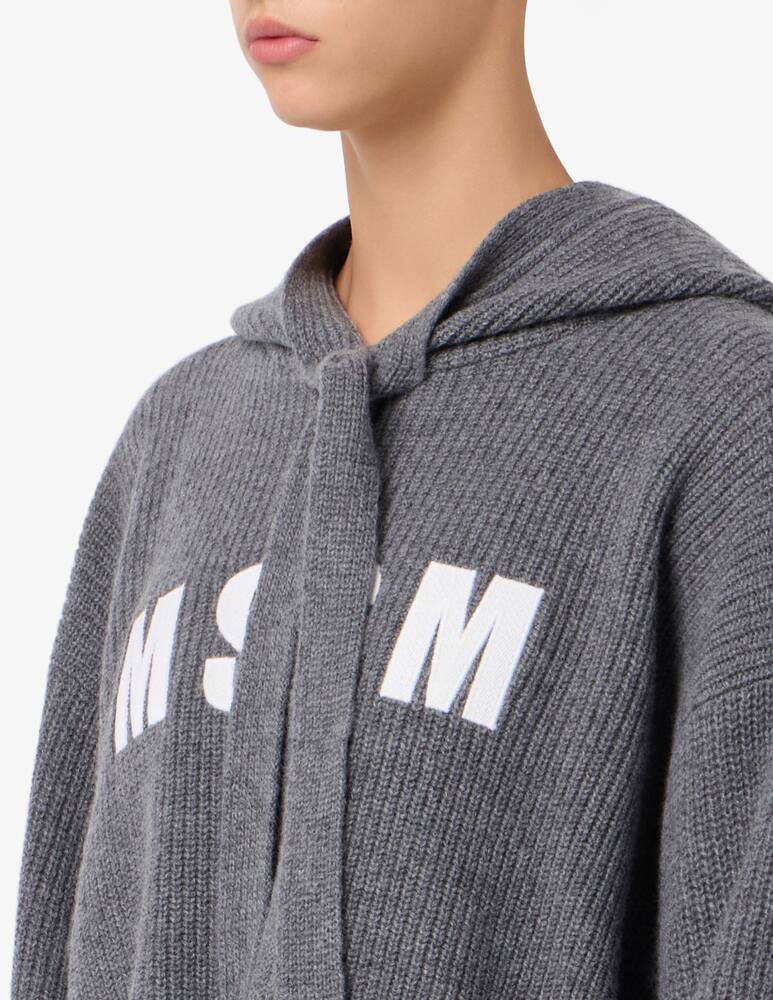 rinascente MSGM Felpa con cappuccio in misto lana e cashmere