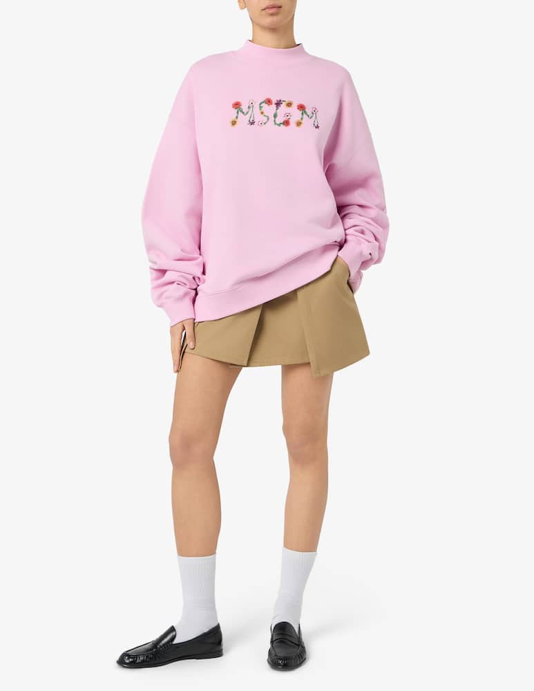 MSGM Felpa logo floreale - immagine 2 MSGM Felpa logo floreale - immagine 2