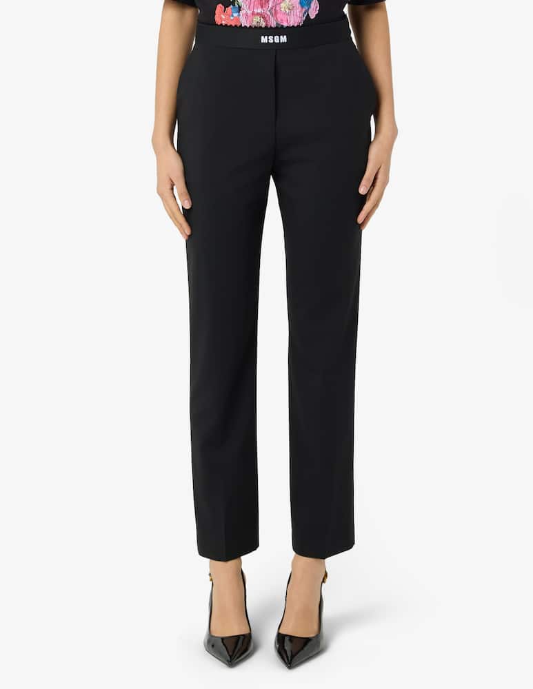 rinascente MSGM Pantaloni capri con elastico in vita