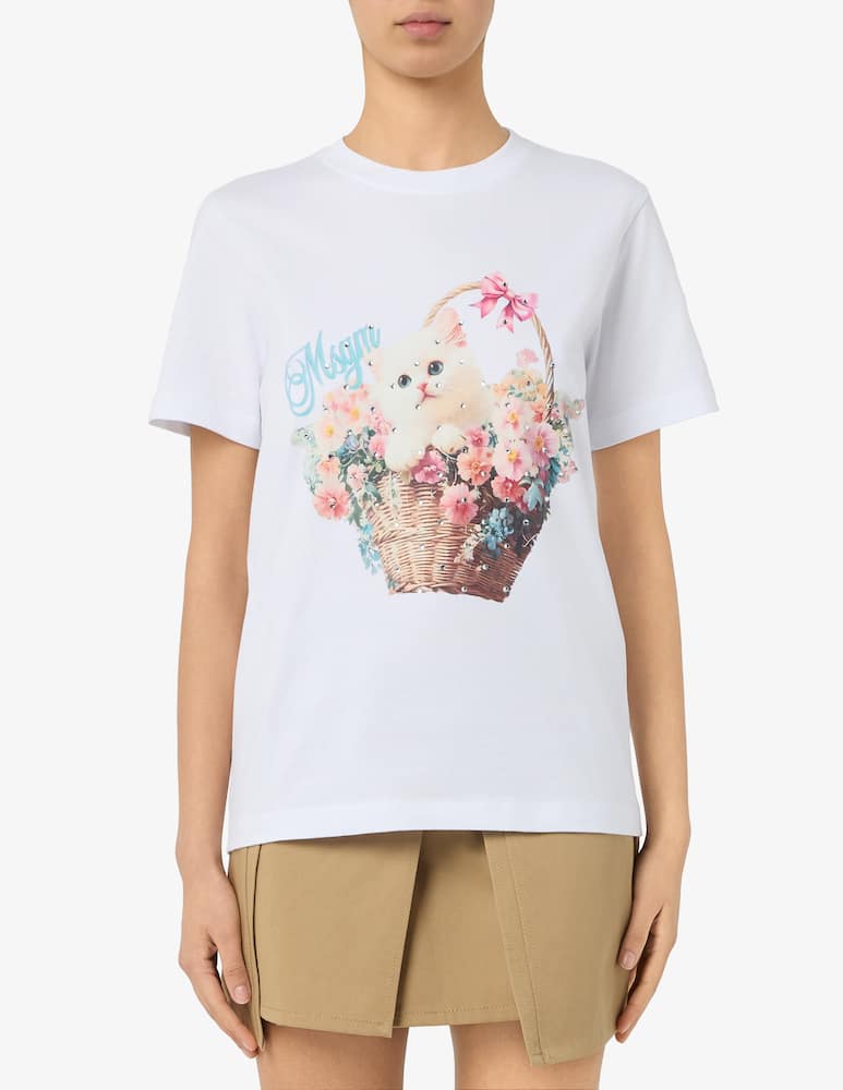 MSGM T-shirt con stampa gatto - immagine 1 MSGM T-shirt con stampa gatto - immagine 1