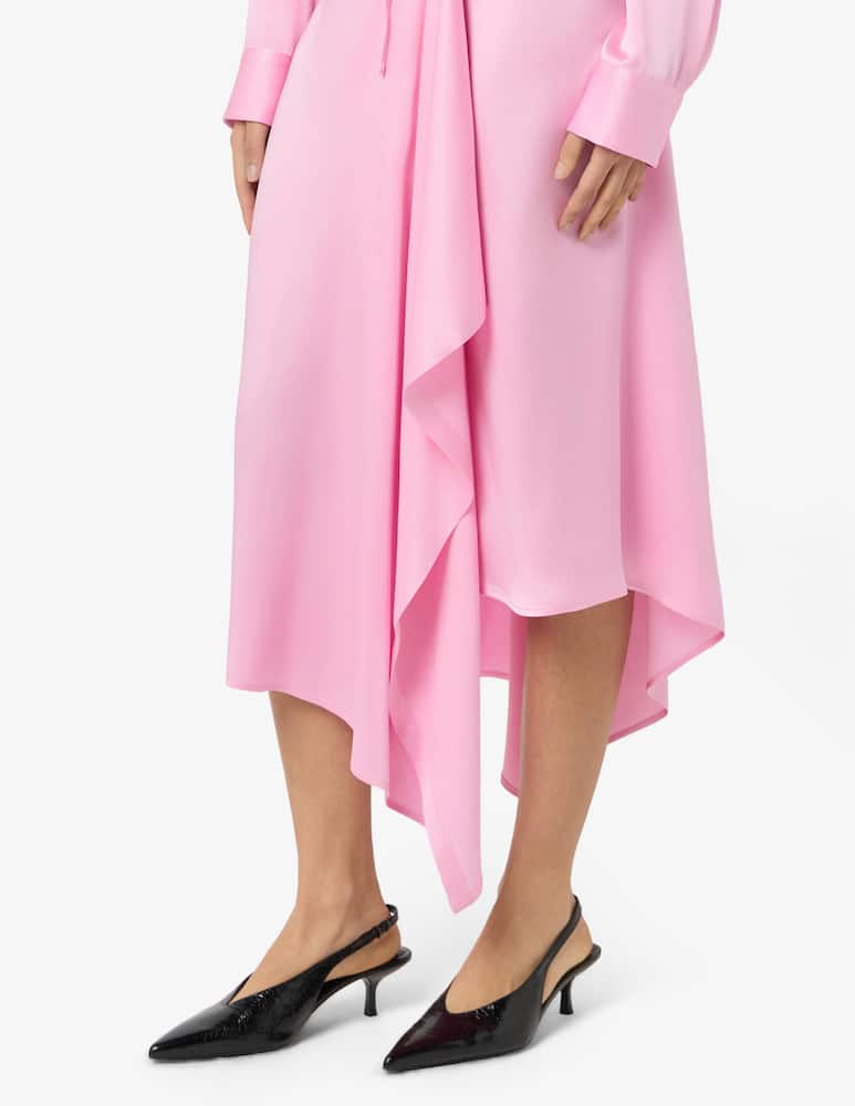 rinascente MSGM Abito midi con nodo in vita