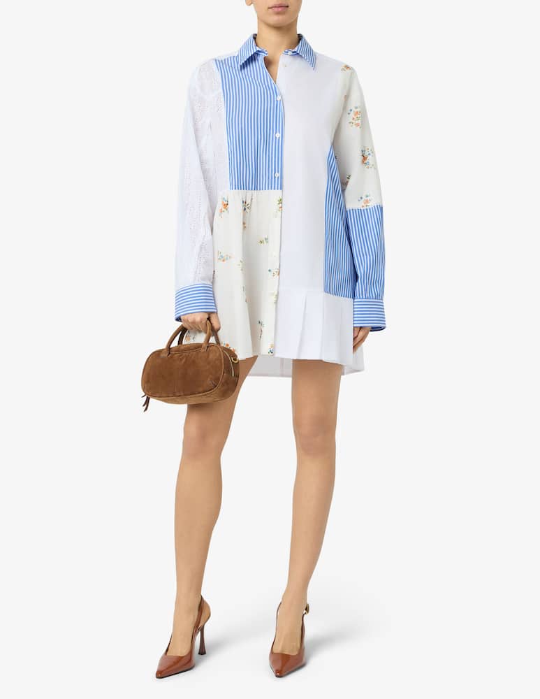 MSGM Abito chemisier patchwork - immagine 2 MSGM Abito chemisier patchwork - immagine 2