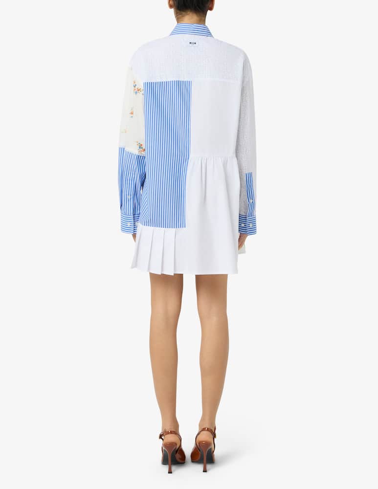 MSGM Abito chemisier patchwork - immagine 3 MSGM Abito chemisier patchwork - immagine 3