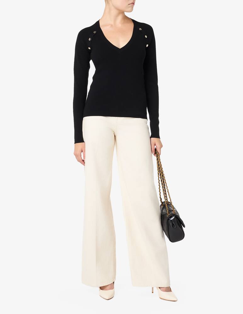 rinascente Liu Jo Maglia scollo v bottoni