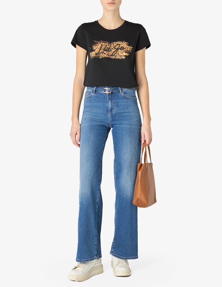 rinascente Liu Jo Cropped denim trousers
