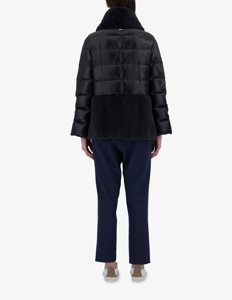 rinascente Herno Cappa con dettaglio in pelliccia sintetica