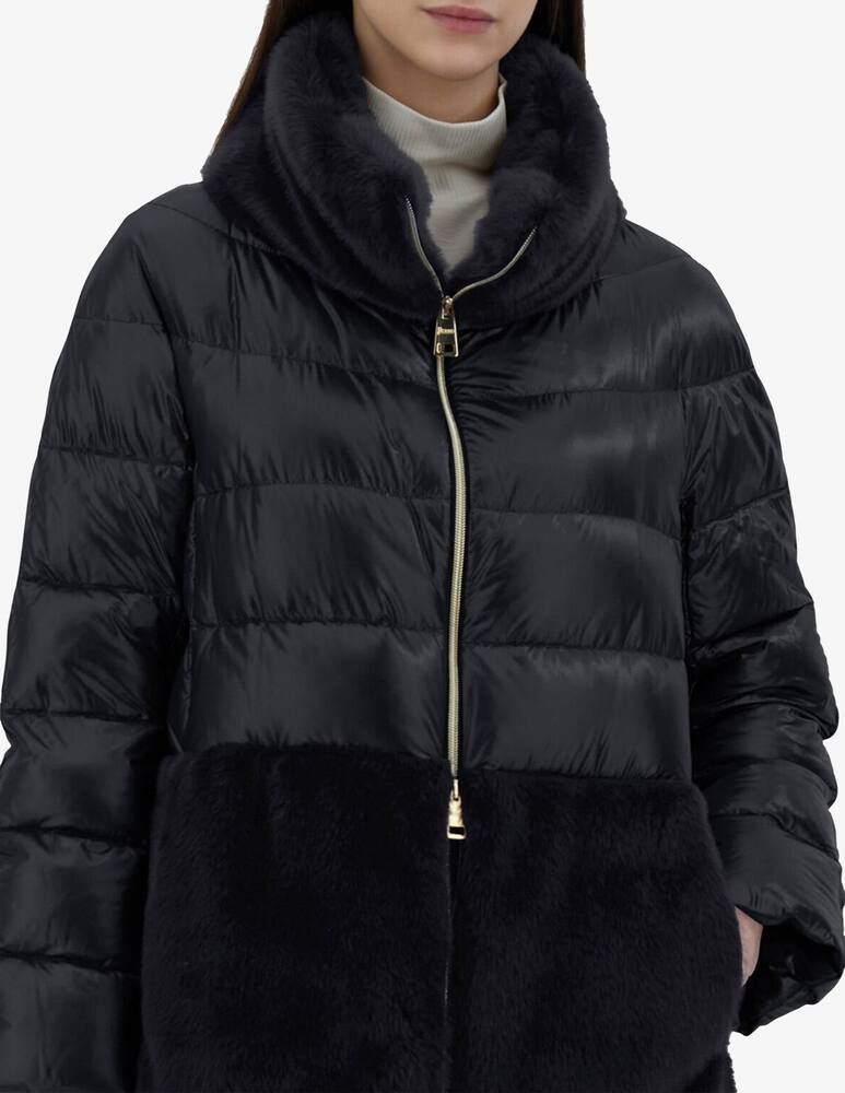 rinascente Herno Cappa con dettaglio in pelliccia sintetica