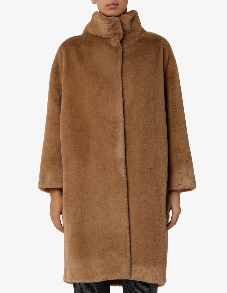 rinascente Herno Cappotto in Soft Alternative Fur