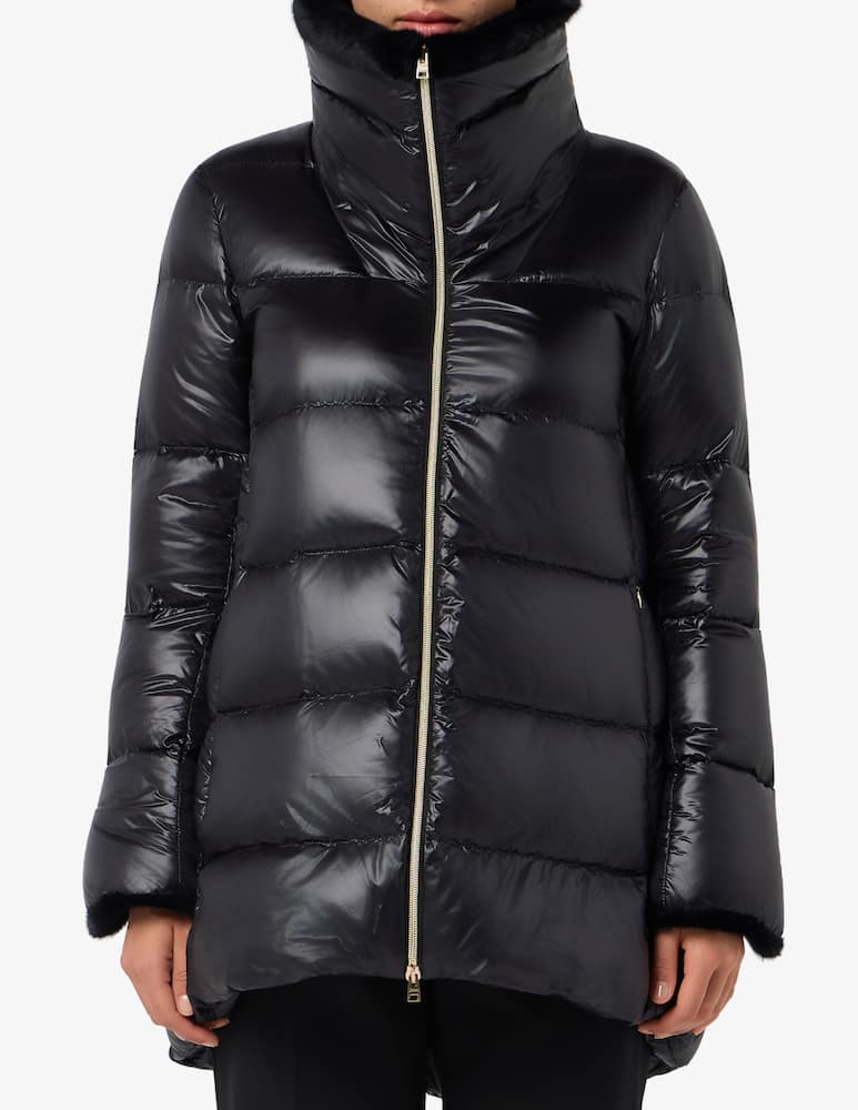 Herno Piumino in nylon Ultralight e Lady Alternative Fur - immagine 1 Herno Piumino in nylon Ultralight e Lady Alternative Fur - immagine 1