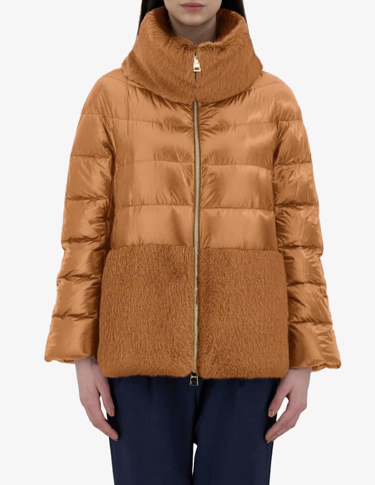 Herno Cappa in nylon Ultralight e Lady Alternative Fur - immagine 1