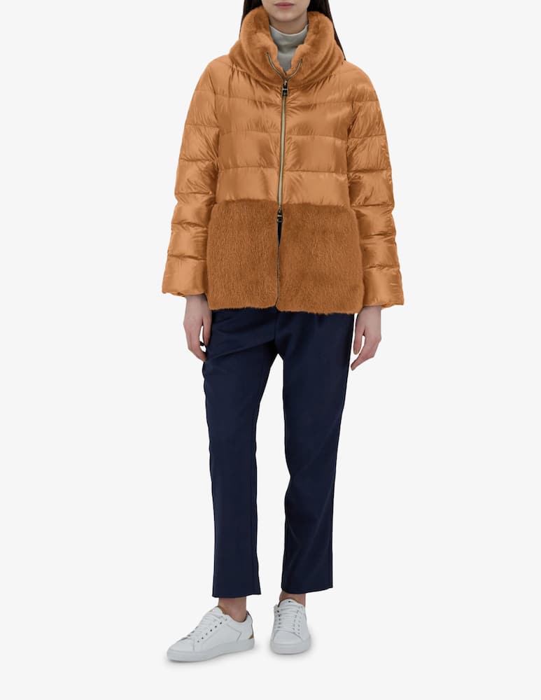 Herno Cappa in nylon Ultralight e Lady Alternative Fur - immagine 2