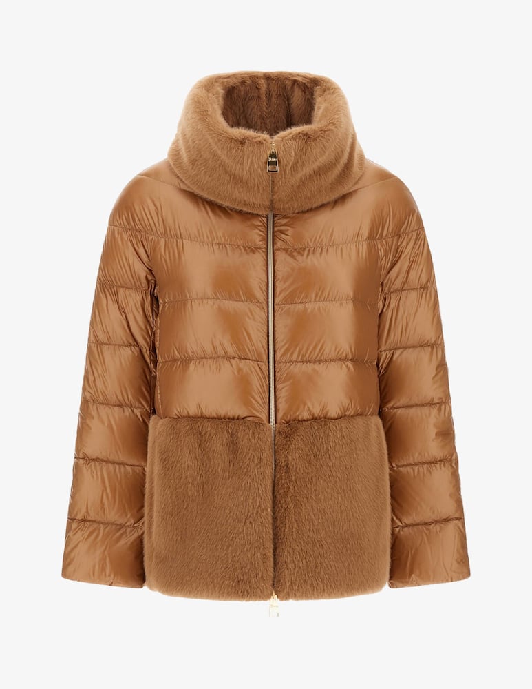 Herno Cappa in nylon Ultralight e Lady Alternative Fur - immagine 5