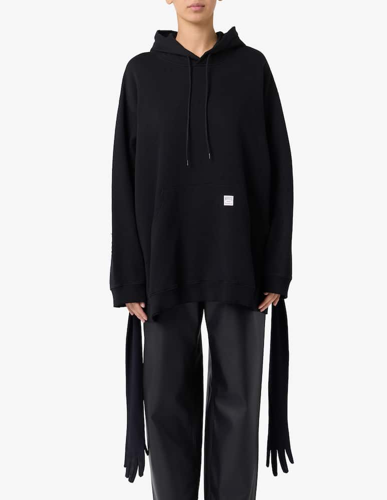 rinascente MM6 Maison Margiela Felpa con cappuccio e guanti