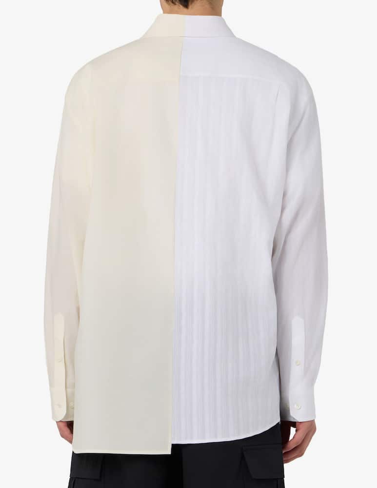 rinascente MM6 Maison Margiela Camicia bicolore asimmetrica