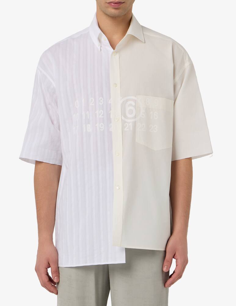 MM6 Maison Margiela Asymmetric short sleeve shirt - picture 1 MM6 Maison Margiela Asymmetric short sleeve shirt - picture 1