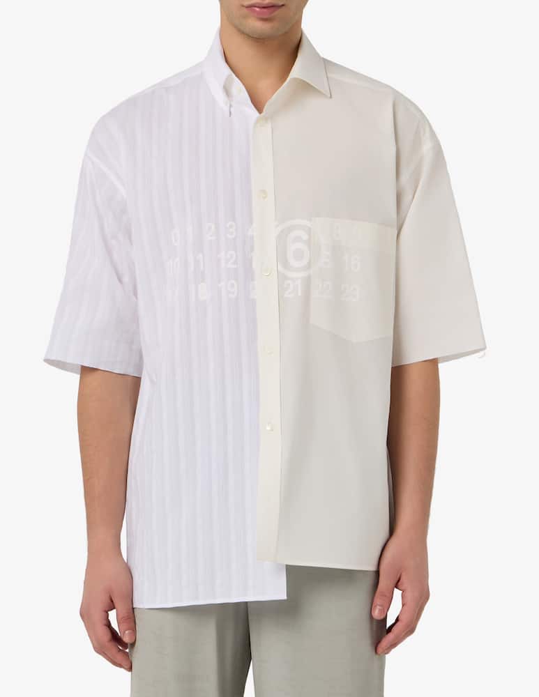 rinascente MM6 Maison Margiela Camicia manica corta asimmetrica