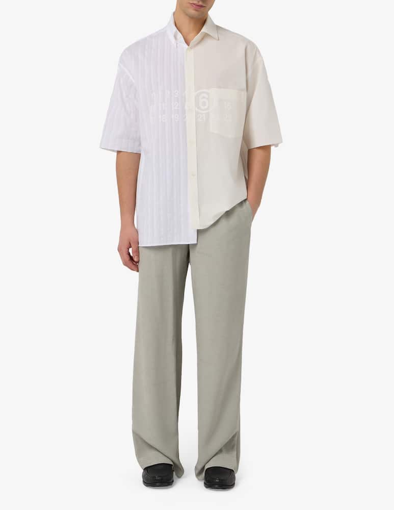 rinascente MM6 Maison Margiela Camicia manica corta asimmetrica