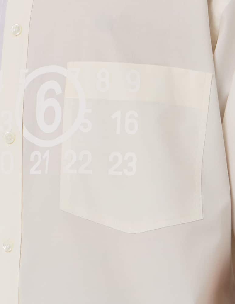 rinascente MM6 Maison Margiela Camicia manica corta asimmetrica