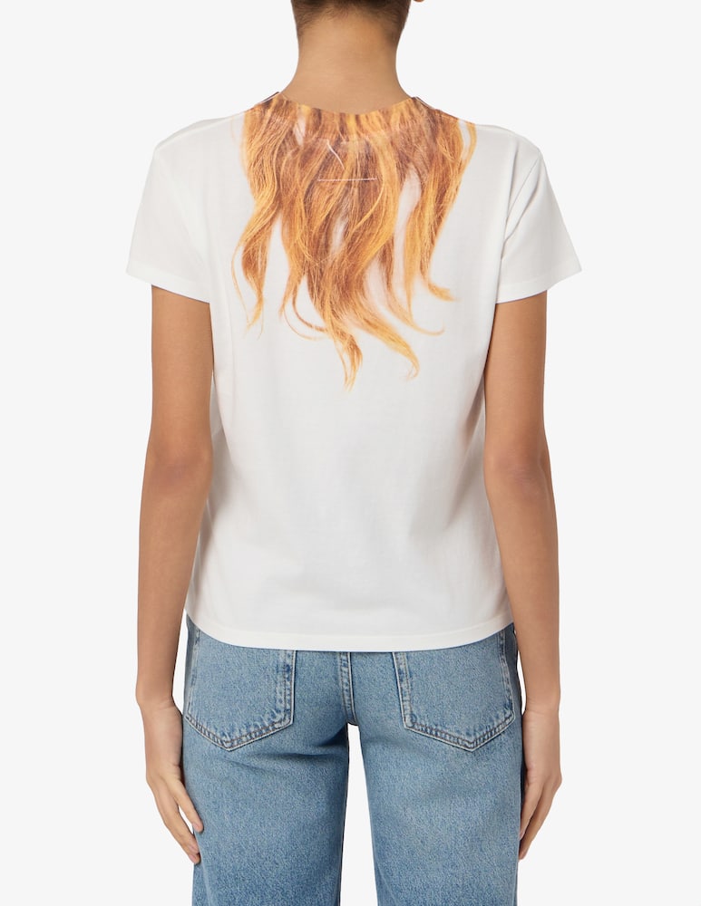 rinascente MM6 Maison Margiela T-shirt archivio capelli