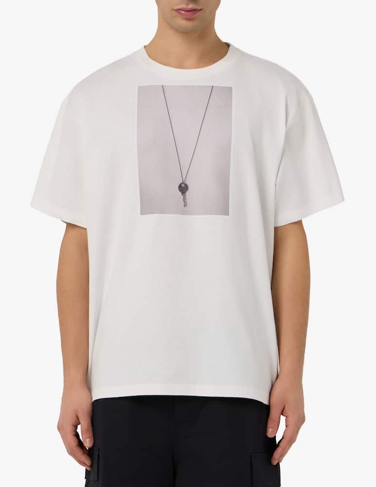rinascente MM6 Maison Margiela Maglia con collana stampata