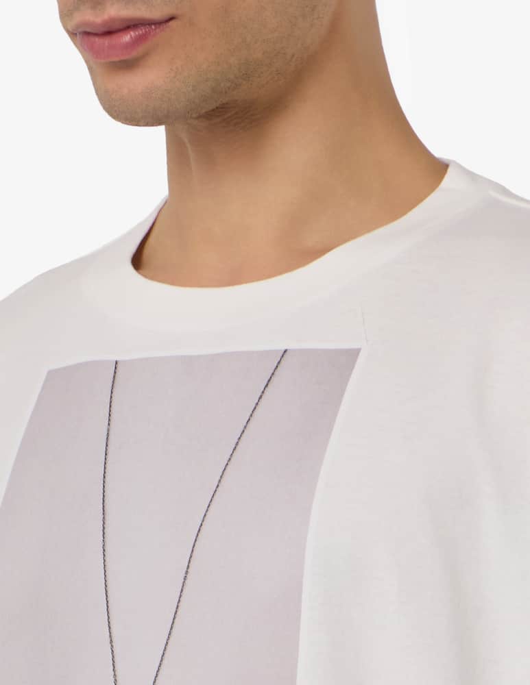 rinascente MM6 Maison Margiela Maglia con collana stampata