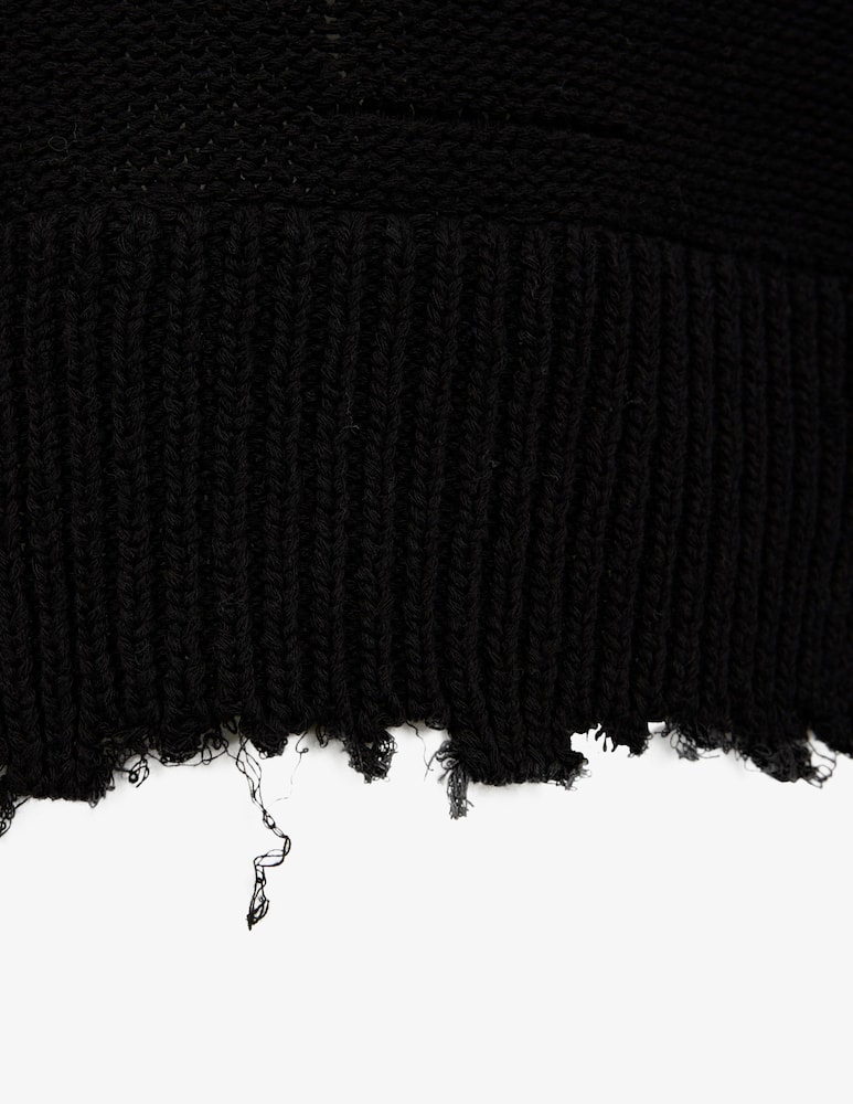 rinascente MM6 Maison Margiela Crewneck distressed jumper